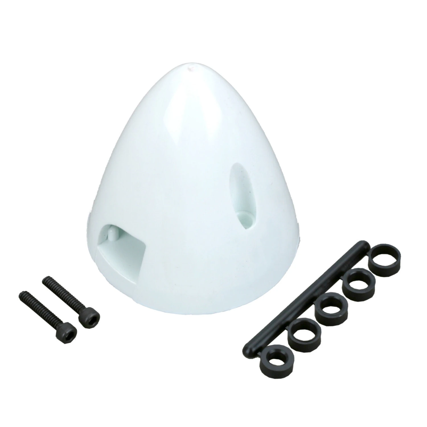 Dubro Products 4 Pin Spinner,2-3/4" White 3 Dubro Products 4 Pin Spinner,2-3/4" White