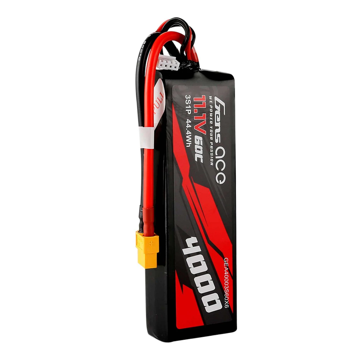 Gens Ace 11.1 V 4000mAh 3S 60C Lipo: XT60 3 Gens Ace 11.1 V 4000mAh 3S 60C Lipo: XT60