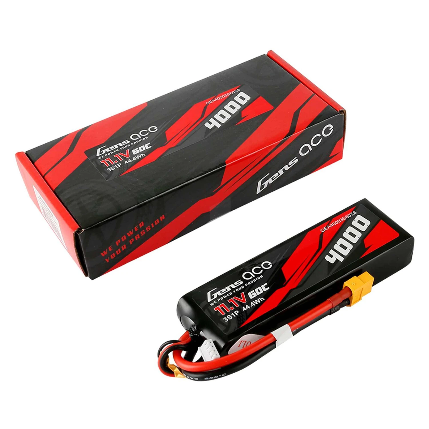 Gens Ace 11.1 V 4000mAh 3S 60C Lipo: XT60 5 Gens Ace 11.1 V 4000mAh 3S 60C Lipo: XT60 - Image 3