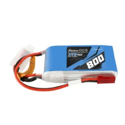 Gens Ace 7.4V 800mAh 2S 45C LiPo: JST