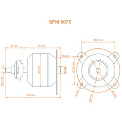 Spektrum Avian 8075-230Kv Outrunner Brushless Motor 9 Spektrum Avian 8075-230Kv Outrunner Brushless Motor -Model Toys Store SPMXAM4800 A10 33RUWAPP