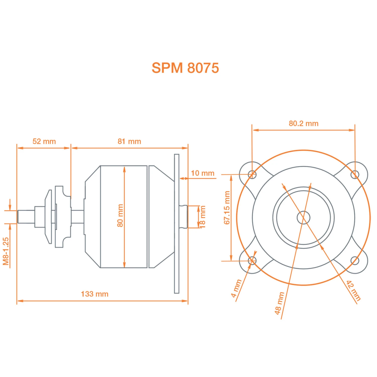 Spektrum Avian 8075-230Kv Outrunner Brushless Motor 4 Spektrum Avian 8075-230Kv Outrunner Brushless Motor - Image 2
