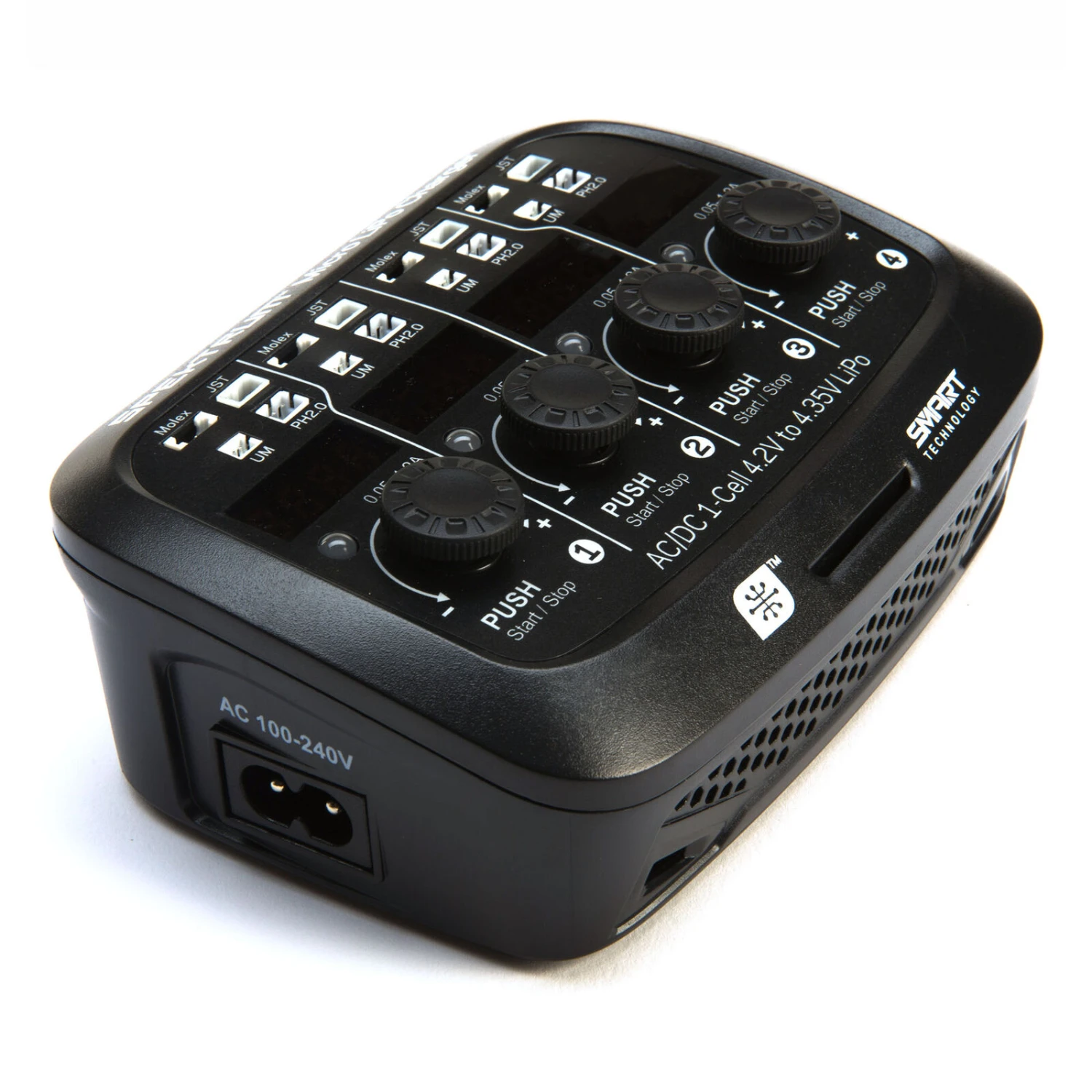 Spektrum 44 Micro 4-port AC/DC 1S LiPo Smart Charger 5 Spektrum 44 Micro 4-port AC/DC 1S LiPo Smart Charger - Image 3