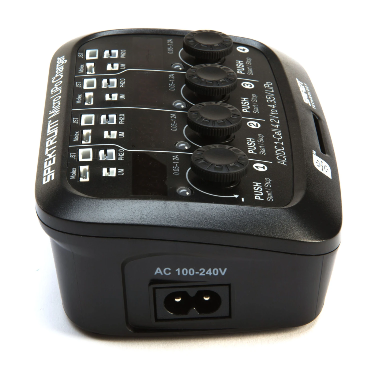 Spektrum 44 Micro 4-port AC/DC 1S LiPo Smart Charger 6 Spektrum 44 Micro 4-port AC/DC 1S LiPo Smart Charger - Image 4