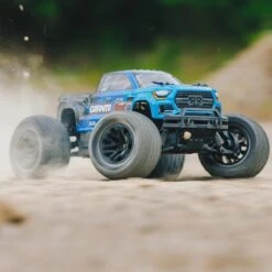 Arrma 1/10 Granite 4X2 Boost Mega 550 Brushed Monster Truck RTR, With Battery & Charger, Blue #ARA4102SV4T2 -Model Toys Store arrma arrma 1 10 granite 4x2 boost mega 550 brushe 4