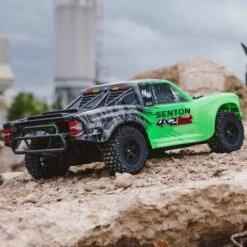 Arrma 1/10 Senton 4X2 Boost Mega 550 Brushed Short Course Truck RTR With Battery & Charger, Green #ARA4103SV4T1 -Model Toys Store arrma arrma 1 10 senton 4x2 boost mega 550 brushed 4