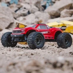 Arrma Vorteks 4X2 BOOST 1/10 Electric RTR Stadium Truck (Red) W/SLT2 2.4GHz Radio, Battery & Charger #ARA4105SV4T1 -Model Toys Store arrma arrma vorteks 4x2 boost 1 10 electric rtr st 4