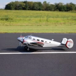 E-flite Beechcraft D18 1.5m Bind-N-Fly Basic Electric Airplane (1499mm) W/Smart ESC, AS3X & SAFE #EFL106250 -Model Toys Store e flite e flite beechcraft d18 15m bind n fly basi 11
