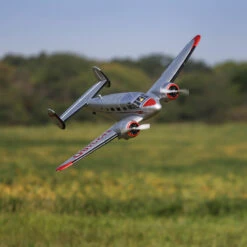 E-flite Beechcraft D18 1.5m Bind-N-Fly Basic Electric Airplane (1499mm) W/Smart ESC, AS3X & SAFE #EFL106250 -Model Toys Store e flite e flite beechcraft d18 15m bind n fly basi 4