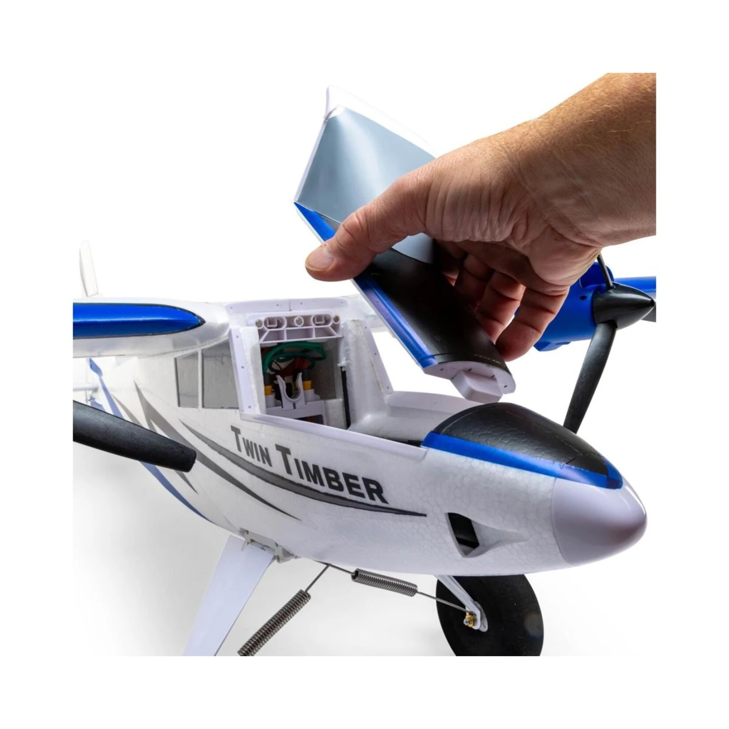 E-flite Twin Timber 1.6m BNF Basic Electric Airplane W/AS3X & Safe Select #EFL23850 6 E-flite Twin Timber 1.6m BNF Basic Electric Airplane W/AS3X & Safe Select #EFL23850 - Image 4
