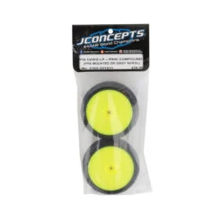JConcepts Pin Swag 2.2" Pre-Mounted 4WD Front Buggy Tire (Yellow) (2) (Pink) W/12mm Hex #3182-201011 -Model Toys Store jconcepts jconcepts pin swag 22 pre mounted 4wd fr 2