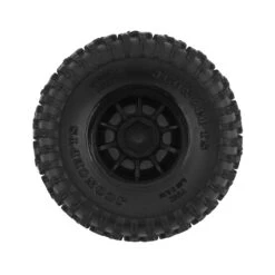 JConcepts Tusk 1.0" Pre-Mounted Tires W/Hazard Wheel (Black) (4) (Gold) W/7mm Hex #4023-3594 -Model Toys Store jconcepts jconcepts tusk 10 pre mounted tires w ha 1
