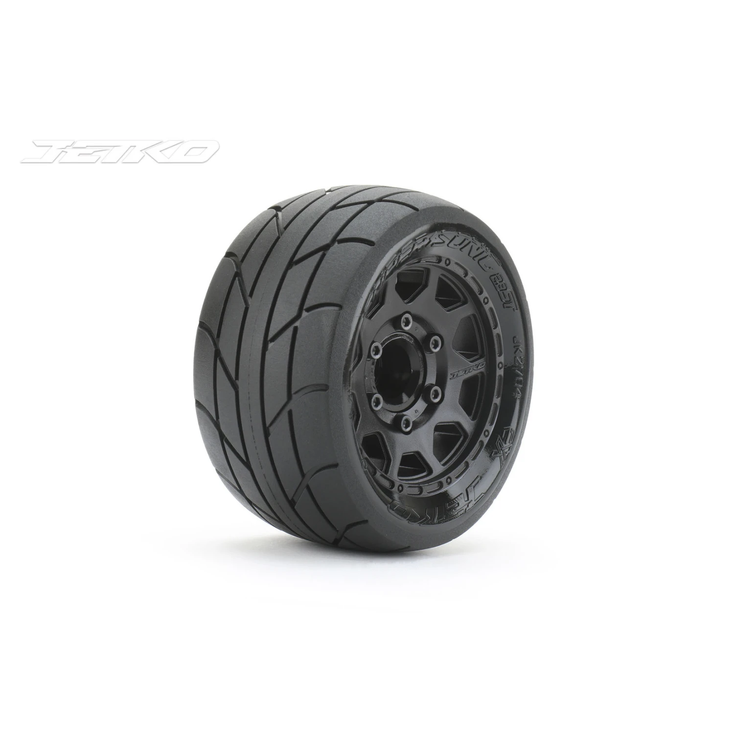 Jetko 1/10 ST 2.8" Super Sonic Tires Pre-Mounted W/Claw Rims (Medium) (Black) #JKO2704CBMSGNB2 3 Jetko 1/10 ST 2.8" Super Sonic Tires Pre-Mounted W/Claw Rims (Medium) (Black) #JKO2704CBMSGNB2