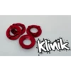 Klinik RC Lightweight Locking 1/8 Wheel Nuts (4) (Red) #KRC-8NUTSR -Model Toys Store klinik rc klinik rc lightweight locking 1 8 wheel