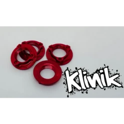Klinik RC Lightweight Locking 1/8 Wheel Nuts (4) (Red) #KRC-8NUTSR