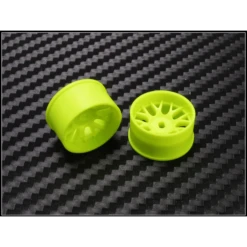 PN Racing Mini-Z AWD Machine Cut BBS Rear Wheel R1 Yellow #488YR1