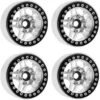 Power Hobby 1/10 Scale B4 Aluminum Beadlock Crawler Wheels (4) #PHB5053SILVER 2 Power Hobby 1/10 Scale B4 Aluminum Beadlock Crawler Wheels (4) #PHB5053SILVER -Model Toys Store power hobby power hobby 1 10 scale b4 aluminum bea