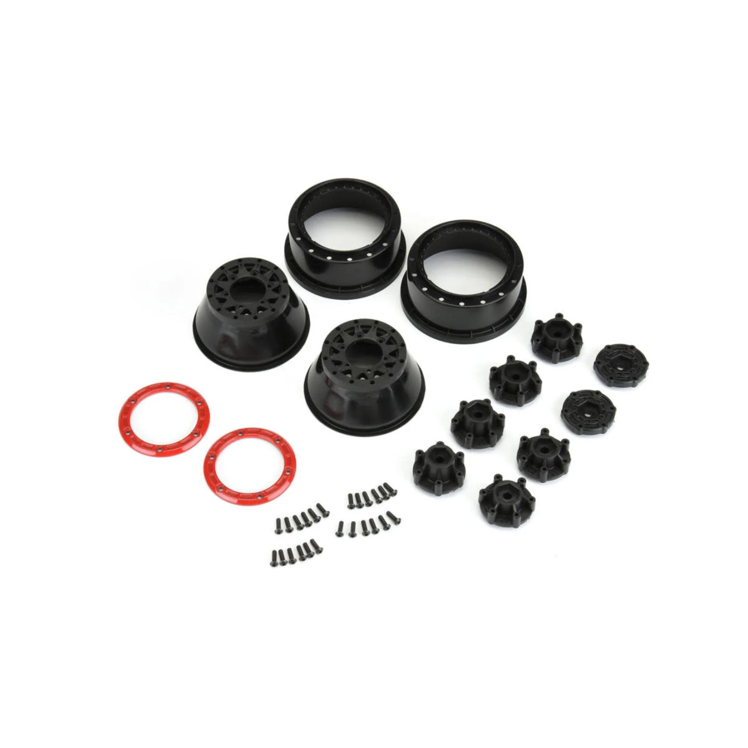 Pro-Line Raid Bead-Loc 2.2"/3.0" Short Course Wheels (Red/Black) (2) W/12mm & 14mm Removable Hex #2811-04 4 Pro-Line Raid Bead-Loc 2.2"/3.0" Short Course Wheels (Red/Black) (2) W/12mm & 14mm Removable Hex #2811-04 - Image 2