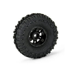 Pro-Line SCX24 1.0" Trencher Pre-Mounted Tires W/Impulse Wheels (Black) (4) (Medium) #10209-10 -Model Toys Store pro line pro line scx24 10 trencher pre mounted ti 2