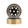 SSD RC 1.0” Boxer Aluminum/Brass Beadlock Wheels (Black) (2) #SSD00552 -Model Toys Store ssd rc ssd rc 10 boxer aluminum brass beadlock whe