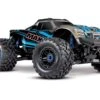 Traxxas Maxx 1/10 Brushless RTR 4WD Monster Truck (Blue) W/TQi 2.4GHz Radio & TSM 89076-4-BLUE -Model Toys Store traxxas traxxas maxx 1 10 brushless rtr 4wd monste 1