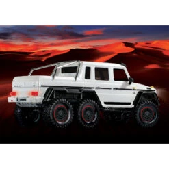 Traxxas TRX-6 1/10 6x6 Trail Crawler Truck W/Mercedes-Benz G 63 AMG Body (White) W/TQi 2.4GHz Radio #88096-4-WHT -Model Toys Store traxxas traxxas trx 6 1 10 6x6 trail crawler truck 4