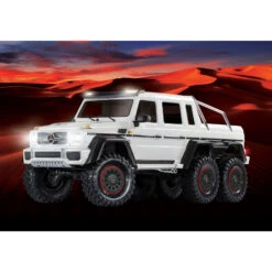 Traxxas TRX-6 1/10 6x6 Trail Crawler Truck W/Mercedes-Benz G 63 AMG Body (White) W/TQi 2.4GHz Radio #88096-4-WHT -Model Toys Store traxxas traxxas trx 6 1 10 6x6 trail crawler truck 5