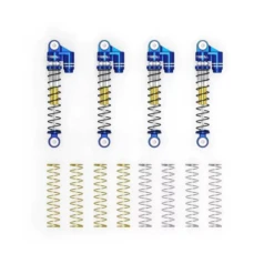 Treal SCX24 Shocks 43mm Tele Shock Vibration Damper(4) (Blue) #X003A8DGN3