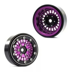 TREAL Type-C 1.0" Beadlock Wheels For Axial SCX24 (Purple) #X00392SUS1 -Model Toys Store treal treal type c 10 beadlock wheels for axial sc 2