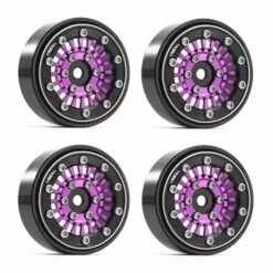 TREAL Type-C 1.0" Beadlock Wheels For Axial SCX24 (Purple) #X00392SUS1 -Model Toys Store treal treal type c 10 beadlock wheels for axial sc 3