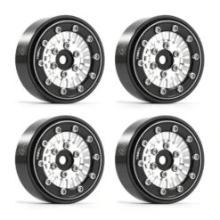 TREAL Type-C 1.0" Beadlock Wheels For Axial SCX24 (Silver) #X0039CQV8R -Model Toys Store treal treal type c 10 beadlock wheels for axial sc 6