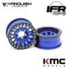 Vanquish Products KMC 1.9" KM445 Impact Crawler Wheels (Blue) #VPS07805 -Model Toys Store vanquish products vanquish products kmc 19 km445 i