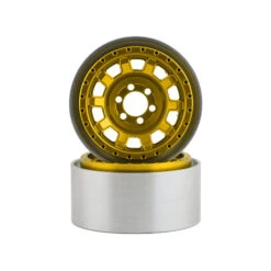 Vanquish Products KMC KM236 Tank 2.2" Beadlock Crawler Wheels (Gold) (2) #VPS08708