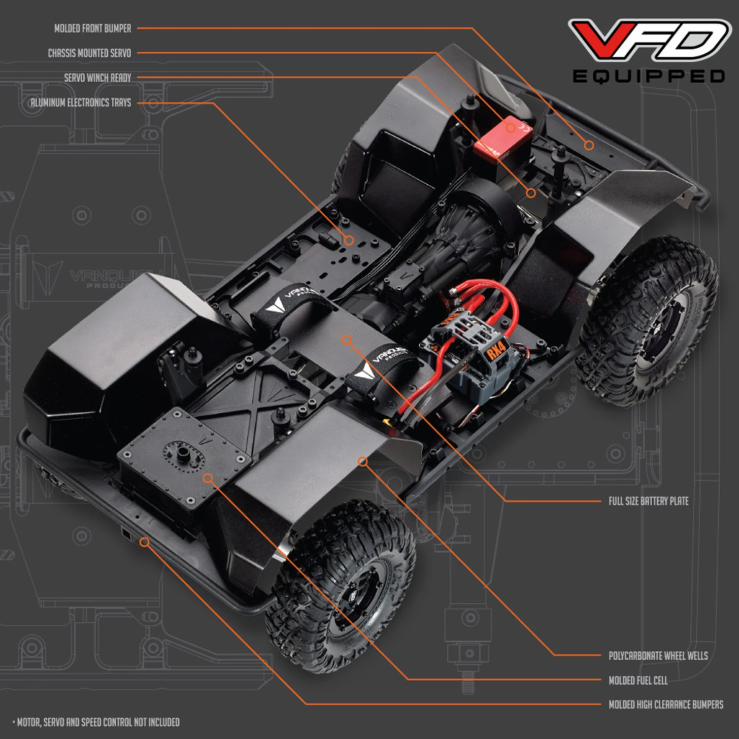 Vanquish Products VS4-10 Ultra Rock Crawler Kit W/Origin Half Cab Body (Silver) #VPS09005 8 Vanquish Products VS4-10 Ultra Rock Crawler Kit W/Origin Half Cab Body (Silver) #VPS09005 - Image 6